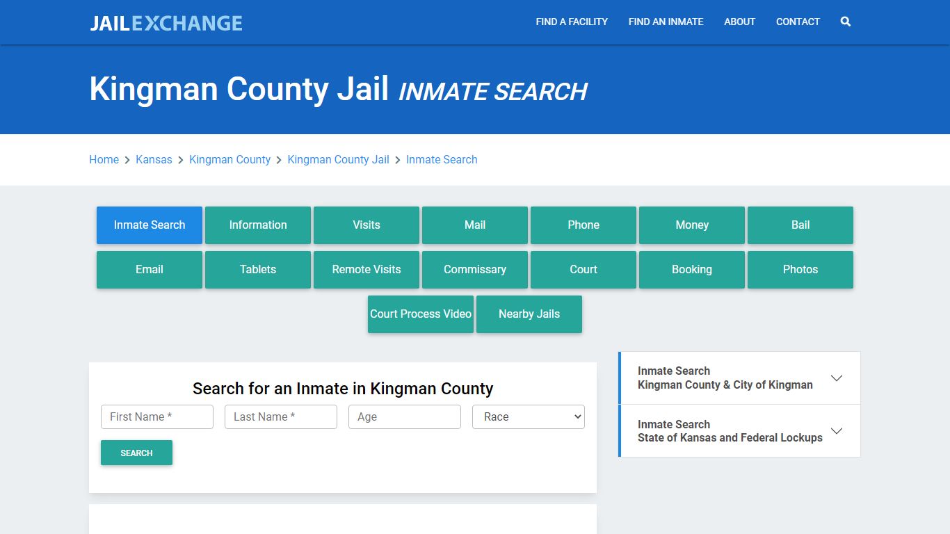 Kingman County Jail, KS Inmate Search: Roster & Mugshots